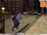 'The Sims 4: Hot sex in the library with the eldest'
