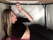 'MILKING TABLE - Covering My Tits in PRECUM and a Big Cum Load, HJ Tease'