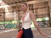'HUGE BOOBS VERENA MAXIMA - TALL LONG LEGS WOMAN I ROUGH LOST PLACE FUCK STREET CASTING ''