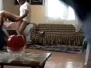 Careless wife gets fucked doggystyle on hidden camera