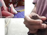 Handjob reaction on Tifas Tight Fantasy 3D video