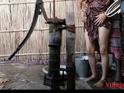 Village bhabhi outdoor sinsn in bathroom