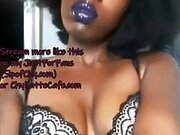 Sensual Ebony Dominatrix Chy Latte Gives You a JOI on FaceTime