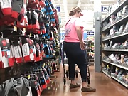 Fat BBW at Walmart gets lotioned