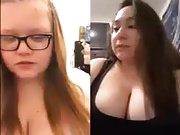 NN 2 big boobed girls on liveme