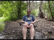 Almost Getting Caught While Fingering Her Out In The Woods