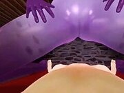 Purple animated girl fuck in pov