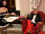 Fetish dominating action for submissive female