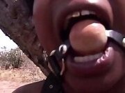 White master uses black girl&rsquo;s mouth like a cum bucket