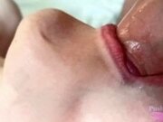 'ASMR blowjob with cum worth from an 18 year old'