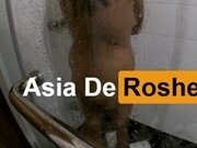 'Sneaking on sexy indian girl having shower after work - Asia De Roshell'