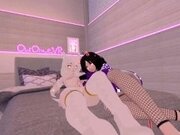 'Hot Angel gets teased and fucked in Virtual Reality â¤ï¸(ERP) Intense moaning, Nudity, Lesbian, vrchat'