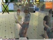 'The Sims 4:10 people having hot sex in a transparent shower - Part 2'
