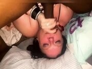 'Cougar  Queen of Spades Gets Face Fucked and then eats the ass of hung BBC'