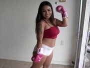 'Deaf diapered boxing champion showes off her Phillipino body'