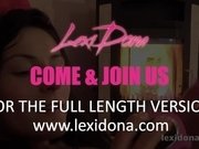 Lexidona - Watch me toy a dildo in front of the fireplace
