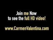"5ft Dirty Blonde Carmen Valentina Gives an Amazing FootJob!"