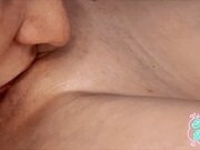 'Licked sweet, wet pussy to orgasm close up'