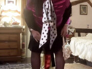 Dressed with a little black skirt for a night out