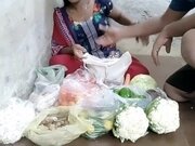 'Indian girl selling vegetable sex other people'