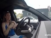 'Cute Babe Masturbates In Her Vehicle'