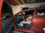 Sneaky teen fucks her boyfriend's best friend in her boyfriend's car