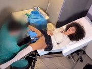She gets Creampie Inside by Her Gynecologist. Her Pussy Wet and Ready to Be F...