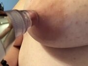 'Young BBW Sucking Her Puffy Nipples'
