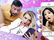 Facetime Fuck Buddies by DaughterSwap - Riley Star, Serena Santos, Preston Parker & Sergeant Miles