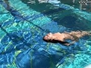 'Underwater stripping and seducing by Jessica'