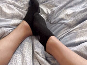 Sexy Twink Boy Plays With Socks And Feet