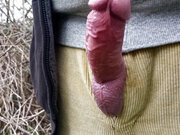 Outdoor Pissing Wearing Cords, Masturbating and Cumming in the Woods - Rockard Daddy