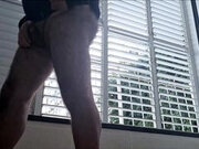 Looking Outside, Playing, Licking Precum, and Milking in the Shower