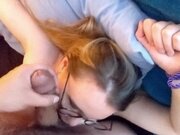 'SUBMISSIVE little TEEN TIED UP blowjob - dirty talks to SWALLOW DADDY'S CUM'