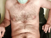 Young man fondles anus to ejaculate copiously
