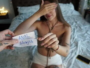 Pick One Paper Challenge with My Stepsister - Anal and Fuck in Mouth