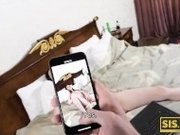 "SIS.PORN. Girl wants sex so bad that lets stepbro fuck her on the bed"