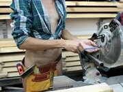 'DIY Bed #0 - Sexy girl replace the blade on a Miter Saw'