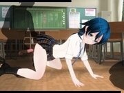 '3D HENTAI schoolgirl loves to fuck with two guys during break'