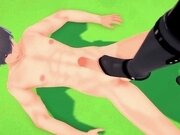 'Date A Live - Kurumi Tokisaki bootjob (3D Hentai)'