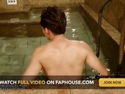 Japanese Guy Goes to Public Bathhouse, Gets Erotic Massage and Hand Job