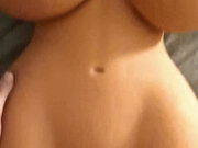 Sex doll fuck and cum while doing