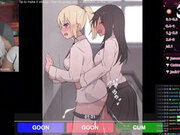 Cute Asian Streamer Watching Hentai Compilations and Masturbating with Live Stream Viewers
