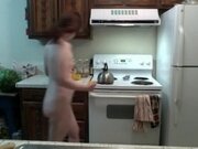 'Juicy Babe with Squeezable Cheeks Squeezes Some OJ! Naked in the Kitchen Episode 30'