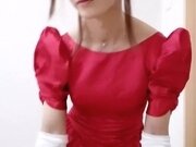 'Gorgeous Satin Princess Dress and Masturbation: FULL VID ON ONLYFANS'