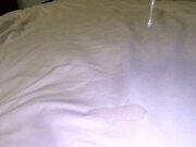 'Creampie and cum flowing out from pussy on the bed sheet - 4K 60fps'