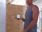 A hot day on the construction site part 3/9 fingering, dildo blowjob, dildo fuck
