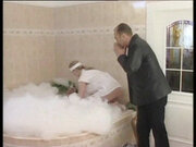 Busty MILF Nurse Fucked in the Tub and Cummed in Mouth by Big Cock