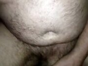 Plowing my wife and teasing her with my cock.