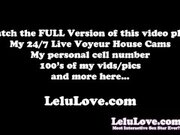 'Asshole & pussy spread closeups, foot & toe Female Domination JOI, Karaoke fun, B's new behind scenes VLOG & more - Lelu Love&#